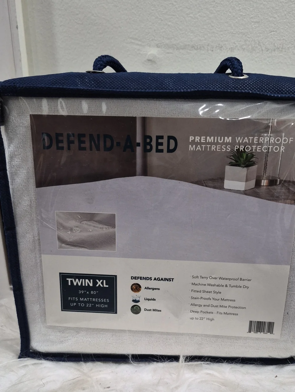 Premium Waterproof Mattress Protector - White (Twin XL)